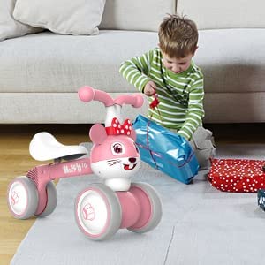 XIAPIA Baby Balance Bike 1 2 3 Years Old Boys Girls Toddler Ride on Toys for 1 Year Old Baby Trike Garden toys 1 st Birthday Gift for Girls Boys Bike Walker No Pedals (Panda)