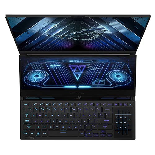 ASUS ROG Zephyrus Duo GX650RW 16" WUXGA 165Hz Dualscreen Gaming Laptop (AMD Ryzen R7-6800H, Nvidia GeForce RTX 3070Ti, 16GB RAM, 2TB SSD, Windows 11), Black