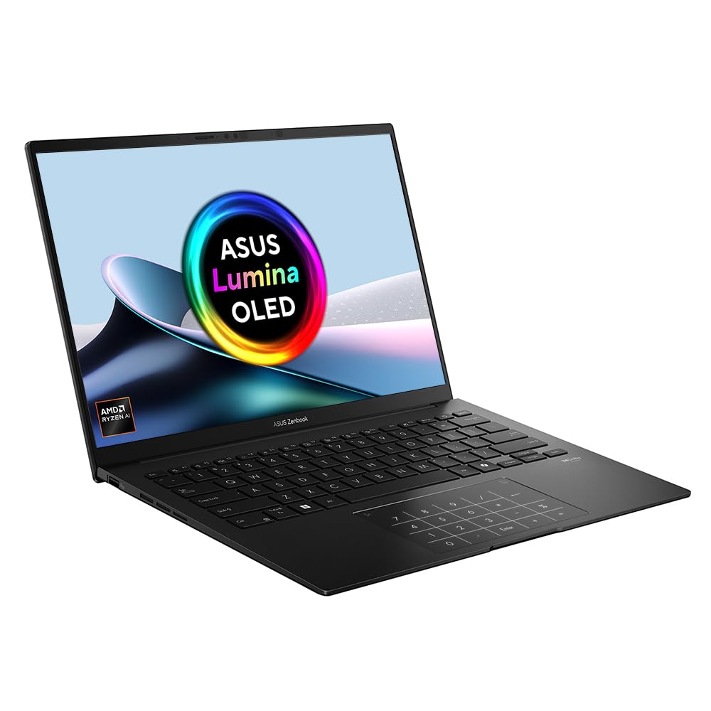 ASUS Zenbook 14 OLED UM3402YA 14.0” 2.8K 400nits 90Hz OLED Laptop (AMD Ryzen 7-7730U, 16GB RAM, 512GB PCIe SSD, Backlit Keyboard, Windows 11 Home)