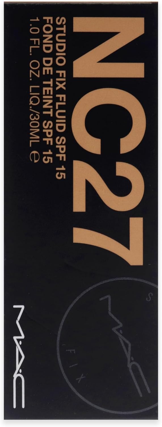MAC Studio Fix Fluid SPF 15 - NC27 for Women 1 oz Foundation