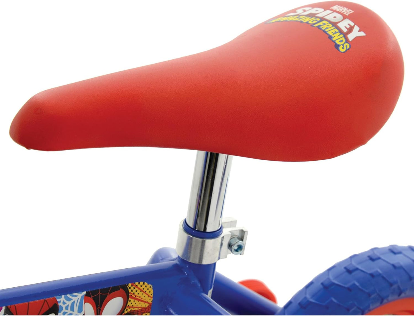 Spidey & His Amazing Friends 2-In-1 Training Toddler Bike - Convertible Training and Balance Bike for 2+ Years Girls & Boys with Removable Pedals and Stabilisers - Adjustable 10 Inches Bikes for Kids