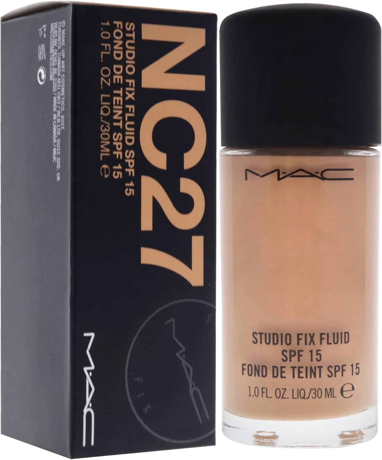 MAC Studio Fix Fluid SPF 15 - NC27 for Women 1 oz Foundation