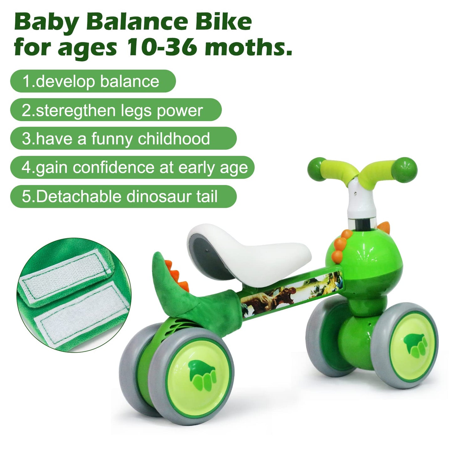 XIAPIA Baby Balance Bike 1 2 3 Years Old Boys Girls Toddler Ride on Toys for 1 Year Old Baby Trike Garden toys 1 st Birthday Gift for Girls Boys Bike Walker No Pedals (Panda)
