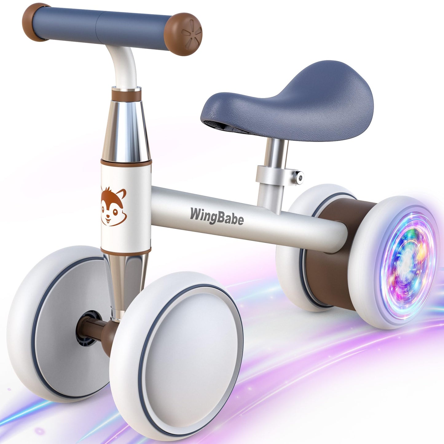 WINGBABE Baby Balance Bike for 1-2 Years Old Boys Girls,Toddler Balance Bike Ride on Toys for 10-24 Months Baby with Adjustable Seat, First bike for 1-2 Year Old Gifts