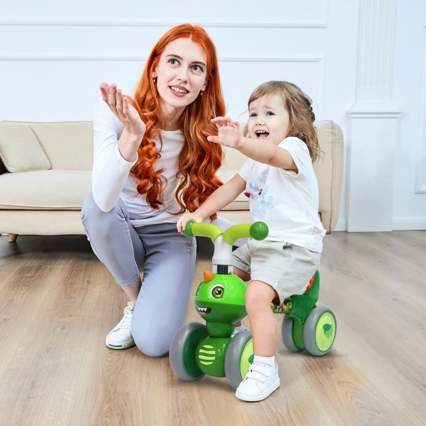 XIAPIA Baby Balance Bike 1 2 3 Years Old Boys Girls Toddler Ride on Toys for 1 Year Old Baby Trike Garden toys 1 st Birthday Gift for Girls Boys Bike Walker No Pedals (Panda)