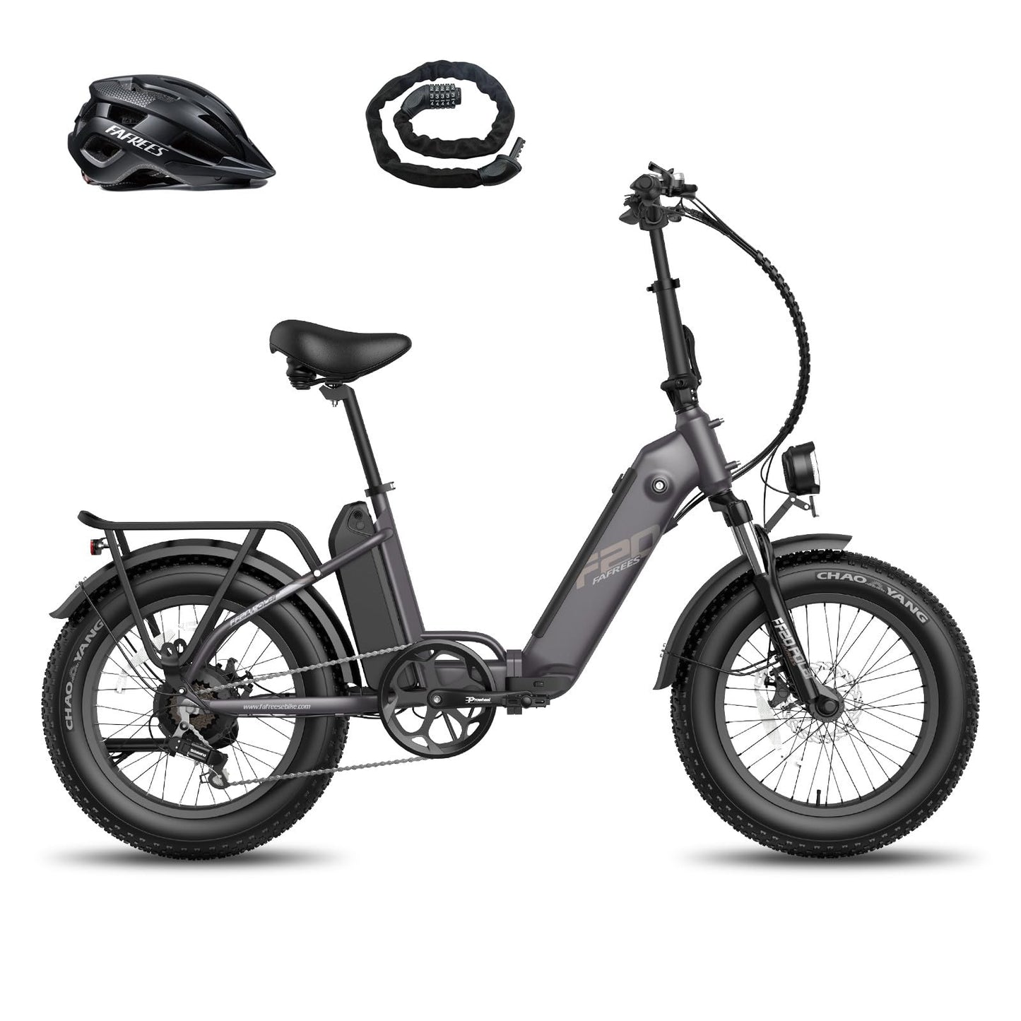 Fafrees FF20 Polar Folding Electric Bike, 998Wh Dual Battery, 140km Range, 20x4.0 INCHES Fat Tyres, Pedal Assist EBike for Audlts