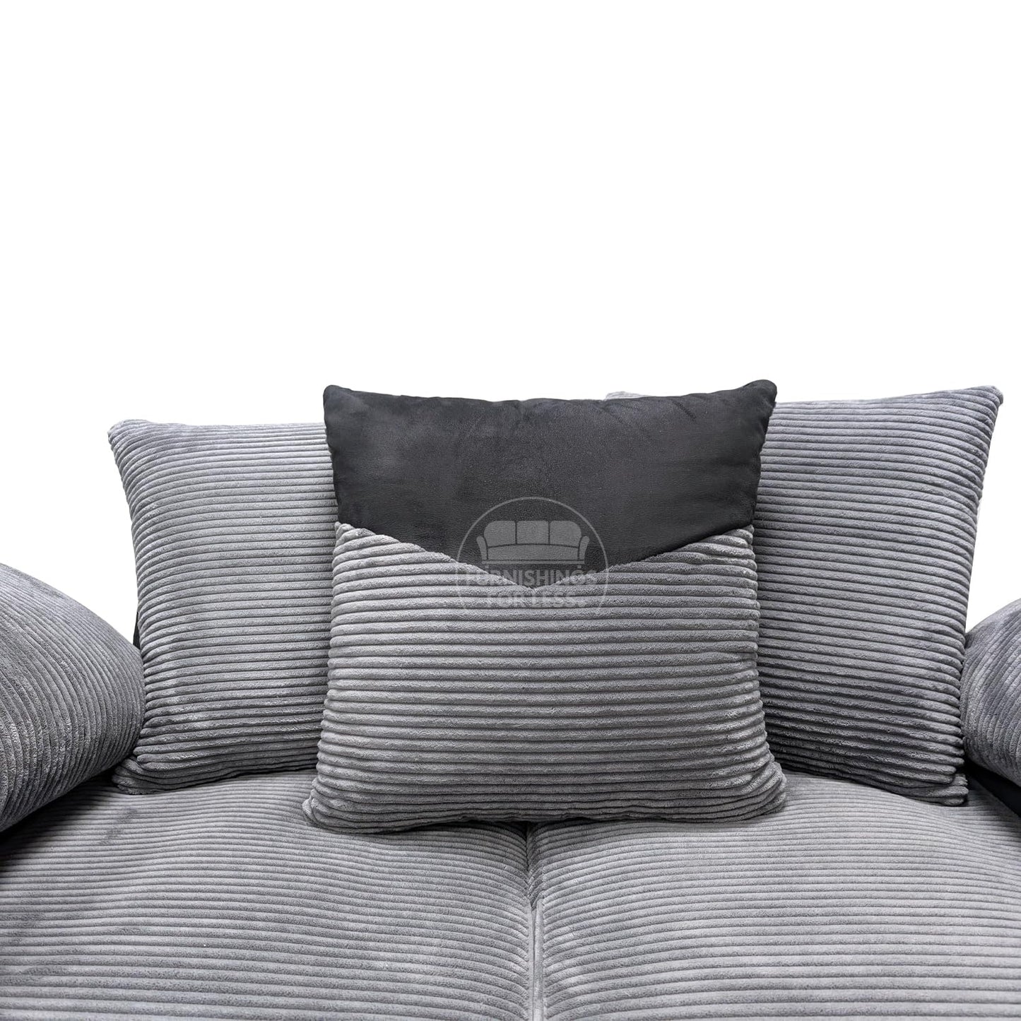 New Large Dino Black and Grey 3 Seater sofa (Black and Grey, 3 Seater)