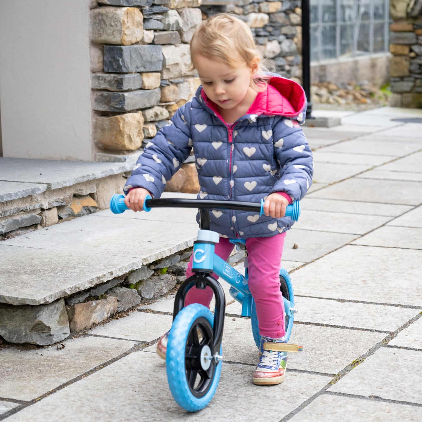 EVO Children's Balance Bike | Adjustable Seat Height | Lightweight Kids' Walking Bike, Toddler Training Bicycle For Boys And Girls 2+