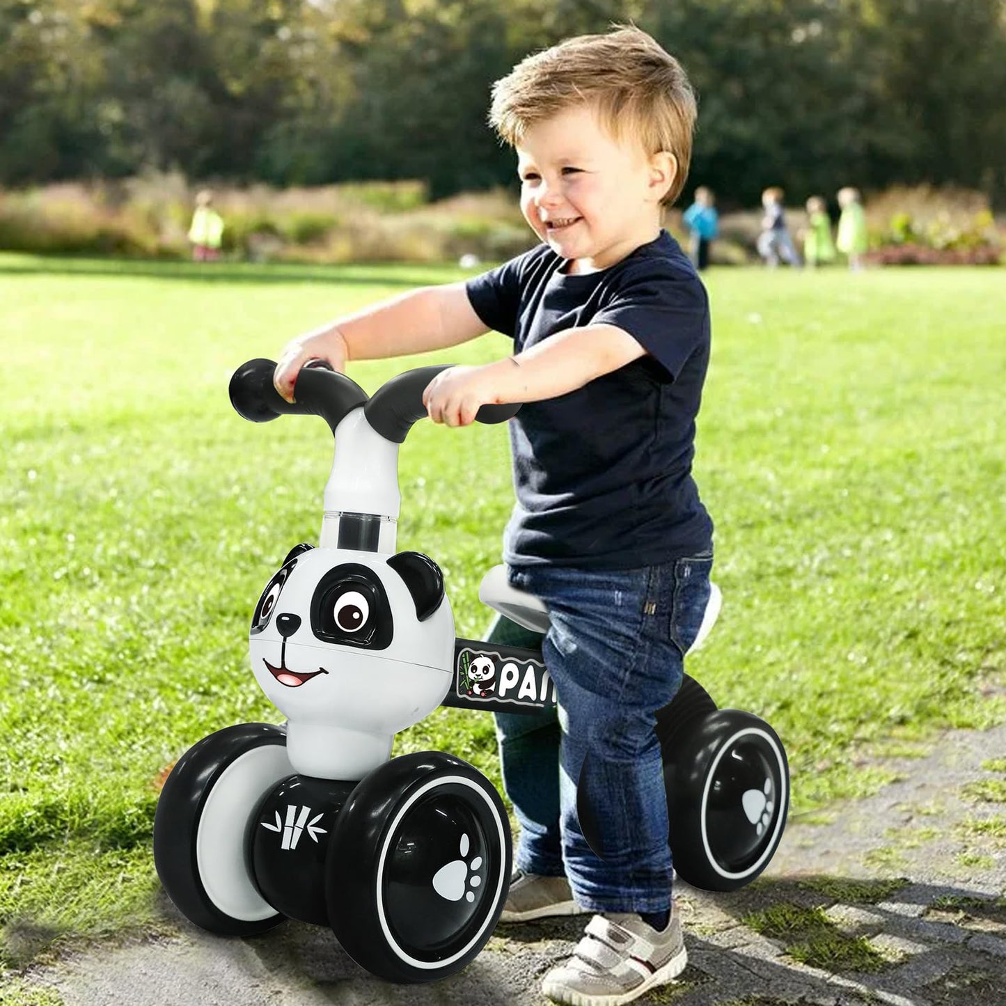 XIAPIA Baby Balance Bike 1 2 3 Years Old Boys Girls Toddler Ride on Toys for 1 Year Old Baby Trike Garden toys 1 st Birthday Gift for Girls Boys Bike Walker No Pedals (Panda)