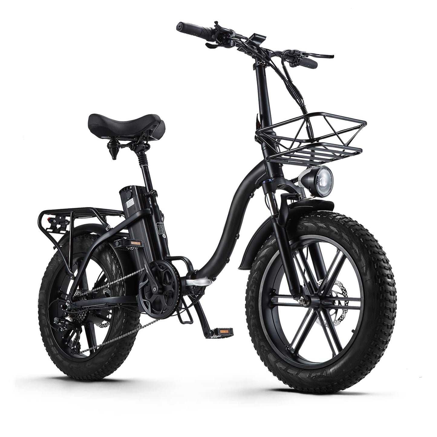 CEAYA Electric Bikes for Adults 20" Electric Folding Bike Fat Tyre E bike with 48V20AH Lithium Battery,Dual Disc Disc,8 Speed Gears