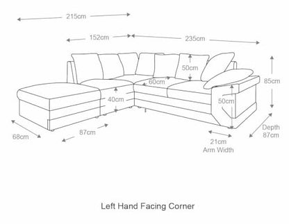 New Large Dino Black and Grey 3 Seater sofa (Black and Grey, 3 Seater)