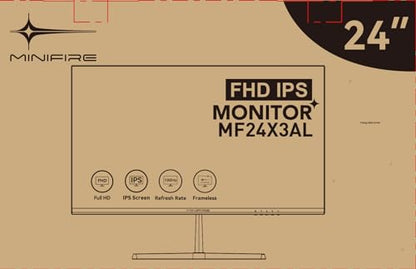 24 inch Curved Gaming Monitor 180Hz, 1ms, 130% sRGB, With Speakers, HDR, FreeSync, 300cd/m², VA, FHD 1080P, Frameless, HDMI1.4 DP1.2 Ports (MFG24C1 HDMI included)