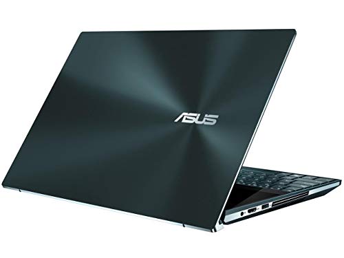 ASUS ZenBook Pro Duo UX581 15.6” 4K UHD NanoEdge Bezel Touch, Intel Core i7-9750H, 16GB RAM, 1TB PCIe SSD, GeForce RTX 2060, Innovative ScreenPad Plus, Windows 10 Pro - UX581GV-XB74T, Celestial Blue