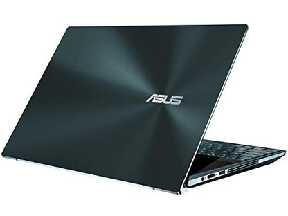 ASUS ZenBook Pro Duo UX581 15.6” 4K UHD NanoEdge Bezel Touch, Intel Core i7-9750H, 16GB RAM, 1TB PCIe SSD, GeForce RTX 2060, Innovative ScreenPad Plus, Windows 10 Pro - UX581GV-XB74T, Celestial Blue