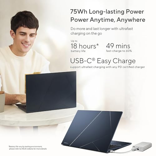 ASUS Zenbook 14 OLED UM3402YA 14.0” 2.8K 400nits 90Hz OLED Laptop (AMD Ryzen 7-7730U, 16GB RAM, 512GB PCIe SSD, Backlit Keyboard, Windows 11 Home)