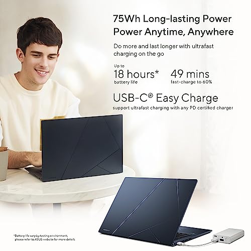 ASUS Zenbook 14 OLED UM3402YA 14.0” 2.8K 400nits 90Hz OLED Laptop (AMD Ryzen 7-7730U, 16GB RAM, 512GB PCIe SSD, Backlit Keyboard, Windows 11 Home)