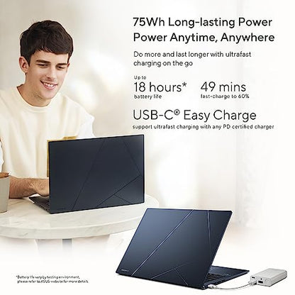 ASUS Zenbook 14 OLED UM3402YA 14.0” 2.8K 400nits 90Hz OLED Laptop (AMD Ryzen 7-7730U, 16GB RAM, 512GB PCIe SSD, Backlit Keyboard, Windows 11 Home)