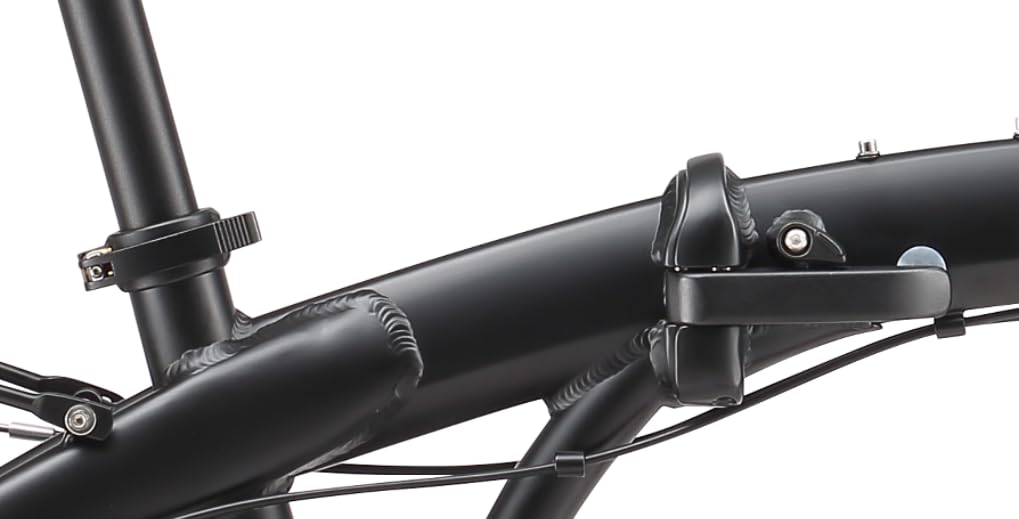 ECOSMO 20" Lightweight Alloy Folding City Bicycle Bike, 12kg, Made with 7 SP SHIMANO Gears, Small fold up size - 20AF09