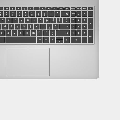 HP Chromebook 14" | Intel Processor N100 Processor| 4 GB RAM | 128 GB Flash Storage | Intel UHD Graphics | HD Display | Up to 12hrs battery | Chrome OS | Dual Speakers | Glacier Silver | 14a-nf0002sa