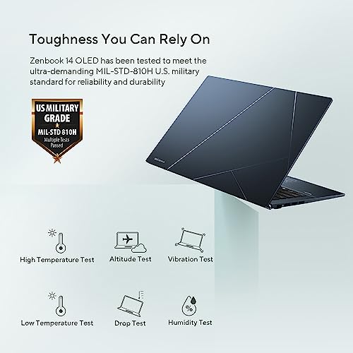 ASUS Zenbook 14 OLED UM3402YA 14.0” 2.8K 400nits 90Hz OLED Laptop (AMD Ryzen 7-7730U, 16GB RAM, 512GB PCIe SSD, Backlit Keyboard, Windows 11 Home)