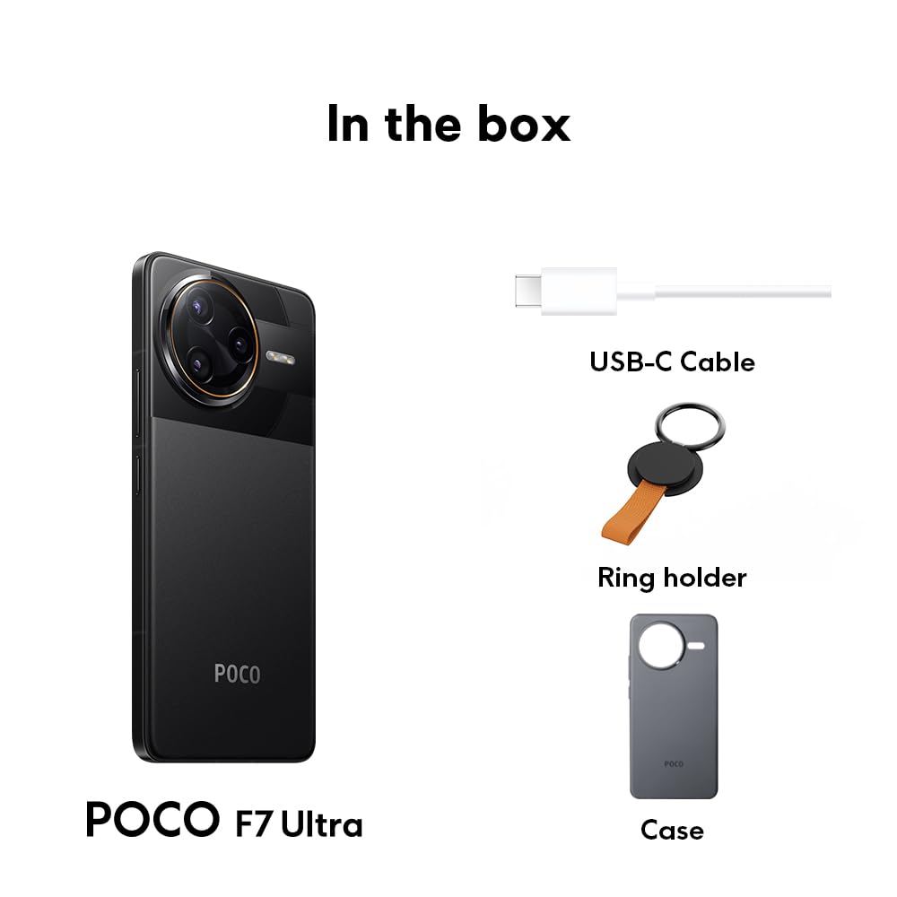 Xiaomi POCO F7 Ultra Smartphone, 16+512, Yellow, 5300mAh battery, 120W HyperCharge, HyperAI(No power adapter included)