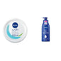 NIVEA Soft Moisturising Cream (500ml), A Moisturising Cream for Face, Body and Hands with Vitamin E and Jojoba Oil, Hand Cream Moisturises Deeply, All-Purpose Day Cream, 500 ml (Pack of 1) white