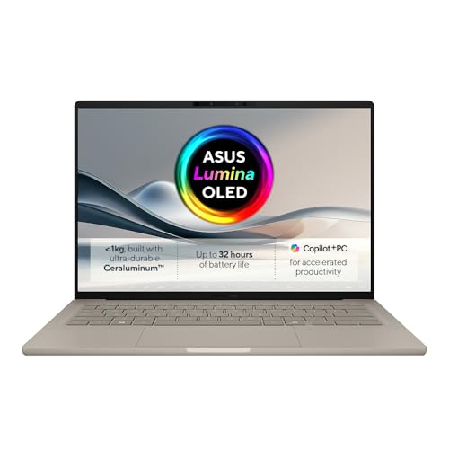 ASUS Zenbook 14 OLED UM3402YA 14.0” 2.8K 400nits 90Hz OLED Laptop (AMD Ryzen 7-7730U, 16GB RAM, 512GB PCIe SSD, Backlit Keyboard, Windows 11 Home)