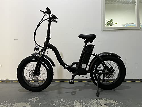 CEAYA Electric Bikes for Adults 20" Electric Folding Bike Fat Tyre E bike with 48V20AH Lithium Battery,Dual Disc Disc,8 Speed Gears