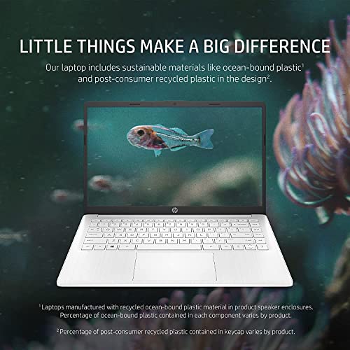 HP 14" Laptop, Intel Core i3-1215U Processor, 8 GB RAM, 256 GB SSD, Intel UHD Graphics, FHD Display, Up to 8hrs battery, Win 11, Dual Speakers, Natural Silver, 14s-dq5003sa
