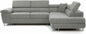 Ashbourne Sofa Bed with Storage | Corner Sofa | Double Sofa Bed | Grey or Grey & Black Fabric | Warranty Included (Left Hand Facing, Grey)