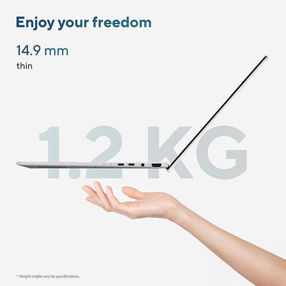 ASUS Zenbook 14 OLED UM3402YA 14.0” 2.8K 400nits 90Hz OLED Laptop (AMD Ryzen 7-7730U, 16GB RAM, 512GB PCIe SSD, Backlit Keyboard, Windows 11 Home)