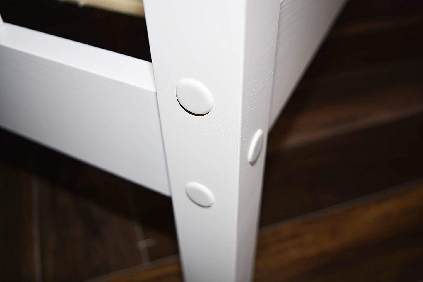 White 4ft Small Double Wooden Bed Frames Pine Solid Strong Wood Furniture (Small Double 4ft Bed Frame only)