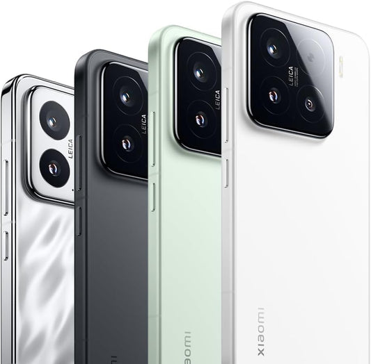 Xiaomi 15 Smartphone, 12+512GB, Liquid Silver, 50MP Leica main camera, 5240mAh battery, 90W HyperCharge, HyperAI (No power adapter included)