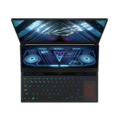 ASUS ROG Zephyrus Duo GX650RW 16" WUXGA 165Hz Dualscreen Gaming Laptop (AMD Ryzen R7-6800H, Nvidia GeForce RTX 3070Ti, 16GB RAM, 2TB SSD, Windows 11), Black