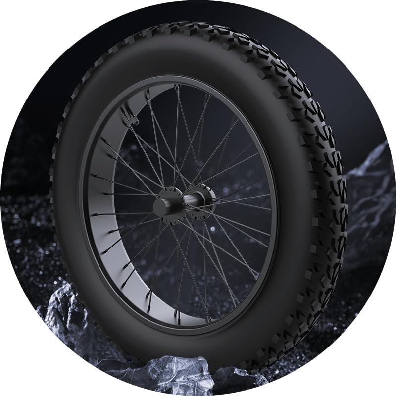 Vikzche Q EKX X21 Electric Mountain Bike, 48V 35Ah Battery, 20×4.0'' MTB Tires, Hydraulic Disc Brake, Range 100km-120km, Full Suspension, LCD Display, Dirt Bike, Electric Motorcycle
