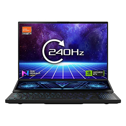 ASUS ROG Zephyrus Duo GX650RW 16" WUXGA 165Hz Dualscreen Gaming Laptop (AMD Ryzen R7-6800H, Nvidia GeForce RTX 3070Ti, 16GB RAM, 2TB SSD, Windows 11), Black