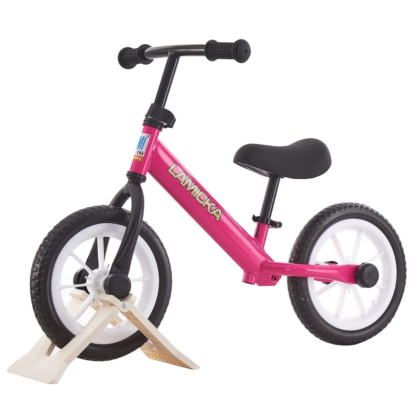 BSTSEL 12" Balance Bike For 2-6 Years Old Stride Walking Bike, With Adjustable Handlebar And Seat Wheel With Light No Pedal Training Bicycle Flat-Free Tires
