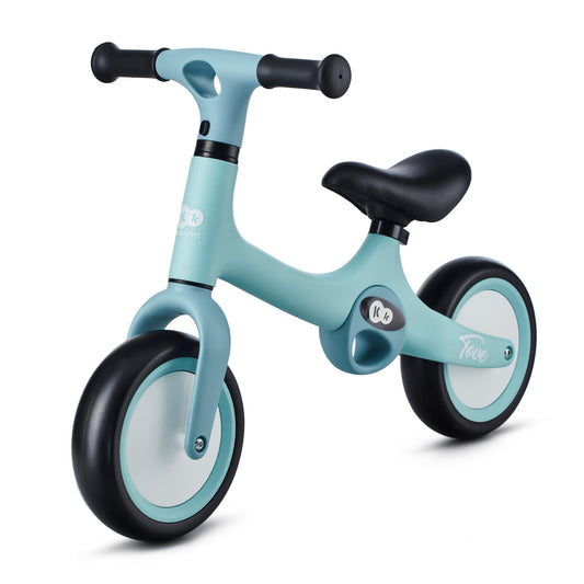 Kinderkraft TOVE Balance Bike, from 1.5 years, light balance bike, children's bike, adjustable seat, easy assembly, limited steering angle, non-slip rubber handles, Mint