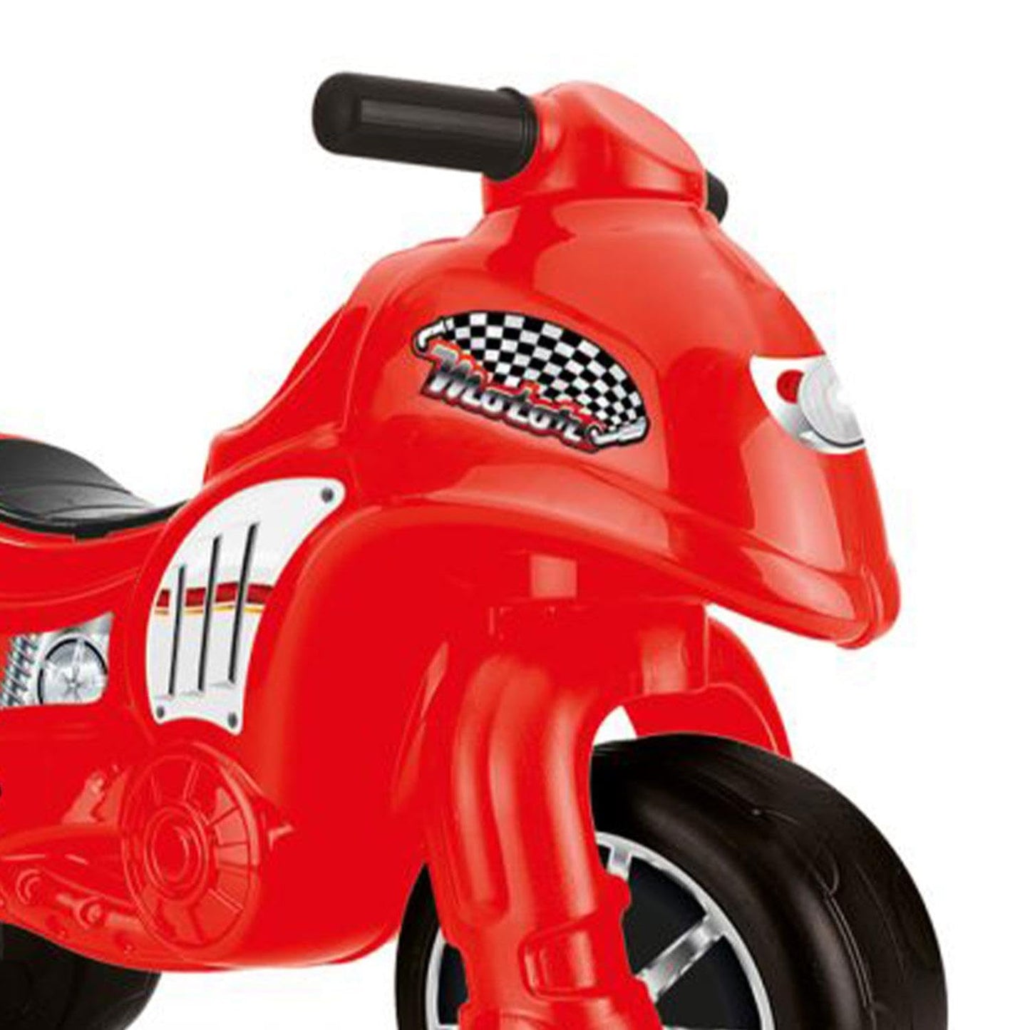 Dolu Toddler Push Powered Motorcycle Indoor and Outdoor Ride On Balance Kids Play Toy Bike with Handlebars and 2 Large Rubber Wheels, 70 x 26.5 x 49 cm; 3 Kilograms, wheel size: ‎12 Inches, Red