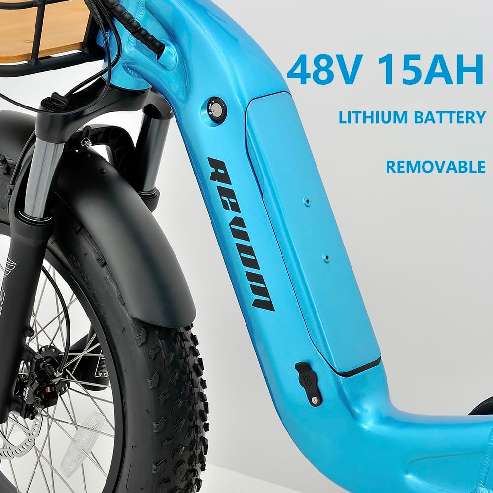 REVOM Electric Trike Cargo E-bike, with 48V15Ah Lithium Battery&250W High-Speed Motor&7-Speed Shifter and 20x4.0 inch Kenda Tyre,Riding Range 50-80km,Adult Electric Tricycles for Men and Women UK.