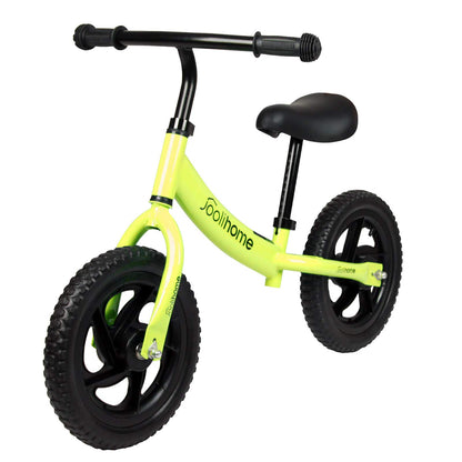 12" Balance Bike Carbon Steel Frame No Pedal Walking Balance Bike Training Bicycle for Kids and Toddlers 2- to 6 Years Old