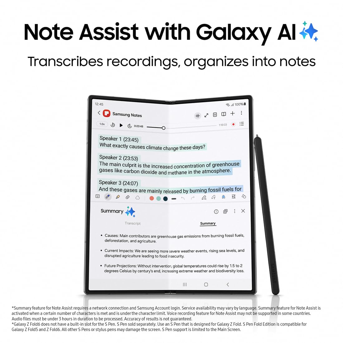 Samsung Galaxy Z Fold6 AI Smartphone, Unlocked Android Smartphone, 1TB Storage, Pink and Watch Ultra, Smart Watch, Dark Grey (UK Version)