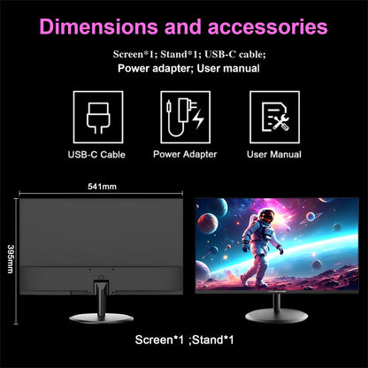 24 inch Curved Gaming Monitor 180Hz, 1ms, 130% sRGB, With Speakers, HDR, FreeSync, 300cd/m², VA, FHD 1080P, Frameless, HDMI1.4 DP1.2 Ports (MFG24C1 HDMI included)