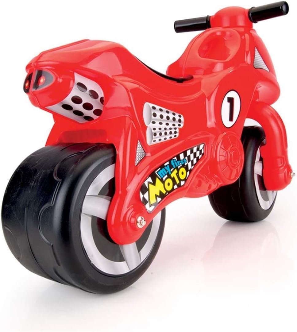 Dolu Toddler Push Powered Motorcycle Indoor and Outdoor Ride On Balance Kids Play Toy Bike with Handlebars and 2 Large Rubber Wheels, 70 x 26.5 x 49 cm; 3 Kilograms, wheel size: ‎12 Inches, Red