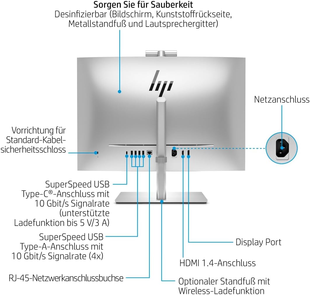 HP EliteOne 870 G9 AIO i5 16 I sr W11P 5V8K2EAABD