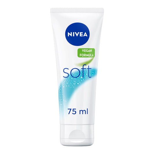 NIVEA Soft Moisturising Cream (500ml), A Moisturising Cream for Face, Body and Hands with Vitamin E and Jojoba Oil, Hand Cream Moisturises Deeply, All-Purpose Day Cream, 500 ml (Pack of 1) white