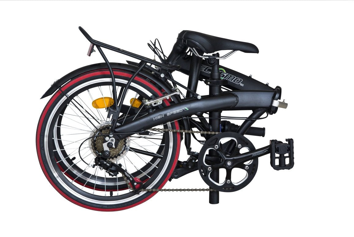 ECOSMO 20" Lightweight Alloy Folding City Bicycle Bike, 12kg, Made with 7 SP SHIMANO Gears, Small fold up size - 20AF09