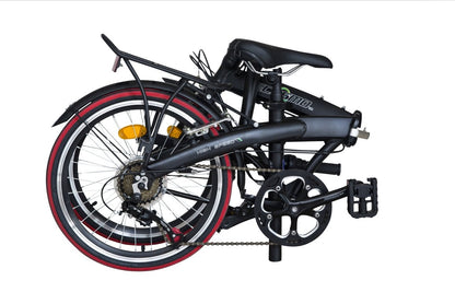 ECOSMO 20" Lightweight Alloy Folding City Bicycle Bike, 12kg, Made with 7 SP SHIMANO Gears, Small fold up size - 20AF09