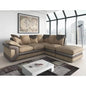 New Large Dino Black and Grey 3 Seater sofa (Black and Grey, 3 Seater)