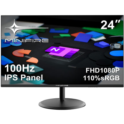 24 inch Curved Gaming Monitor 180Hz, 1ms, 130% sRGB, With Speakers, HDR, FreeSync, 300cd/m², VA, FHD 1080P, Frameless, HDMI1.4 DP1.2 Ports (MFG24C1 HDMI included)